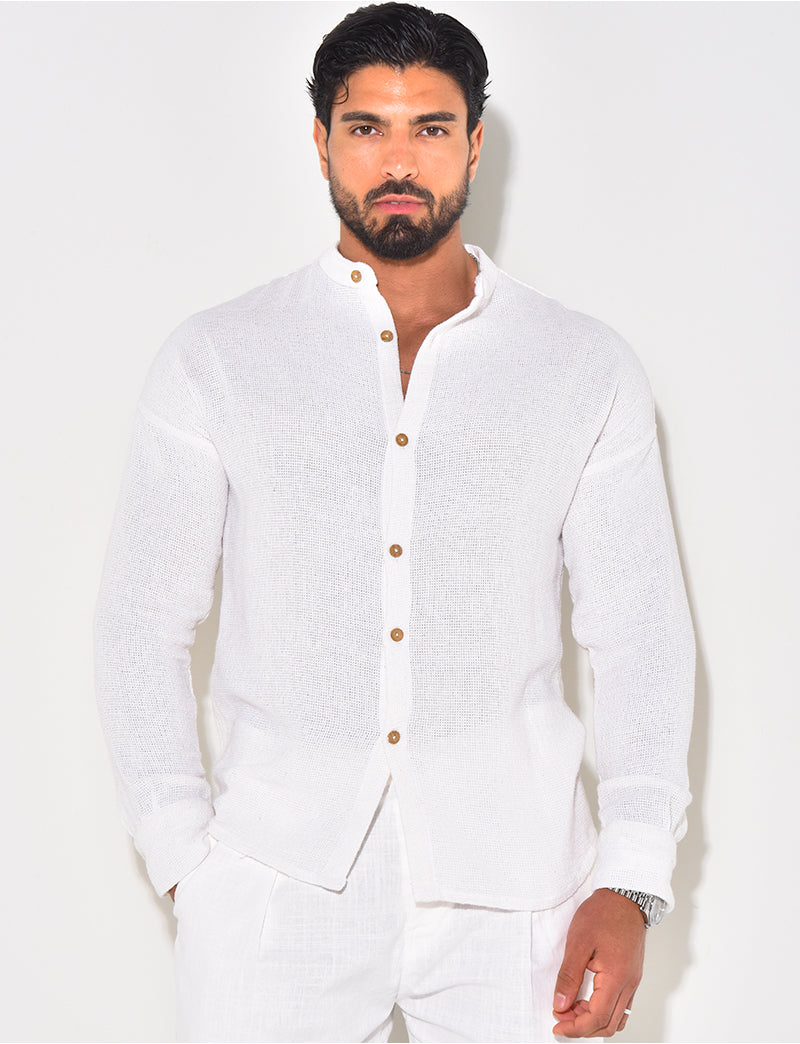 Chemise texturée