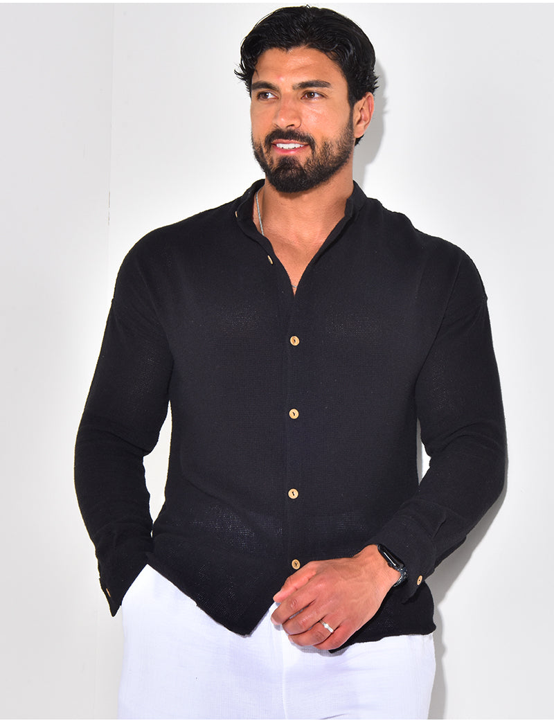 Chemise texturée