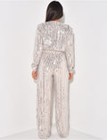 Combinaison cache-coeur en sequins