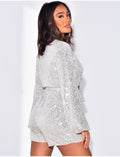Combishort à sequins