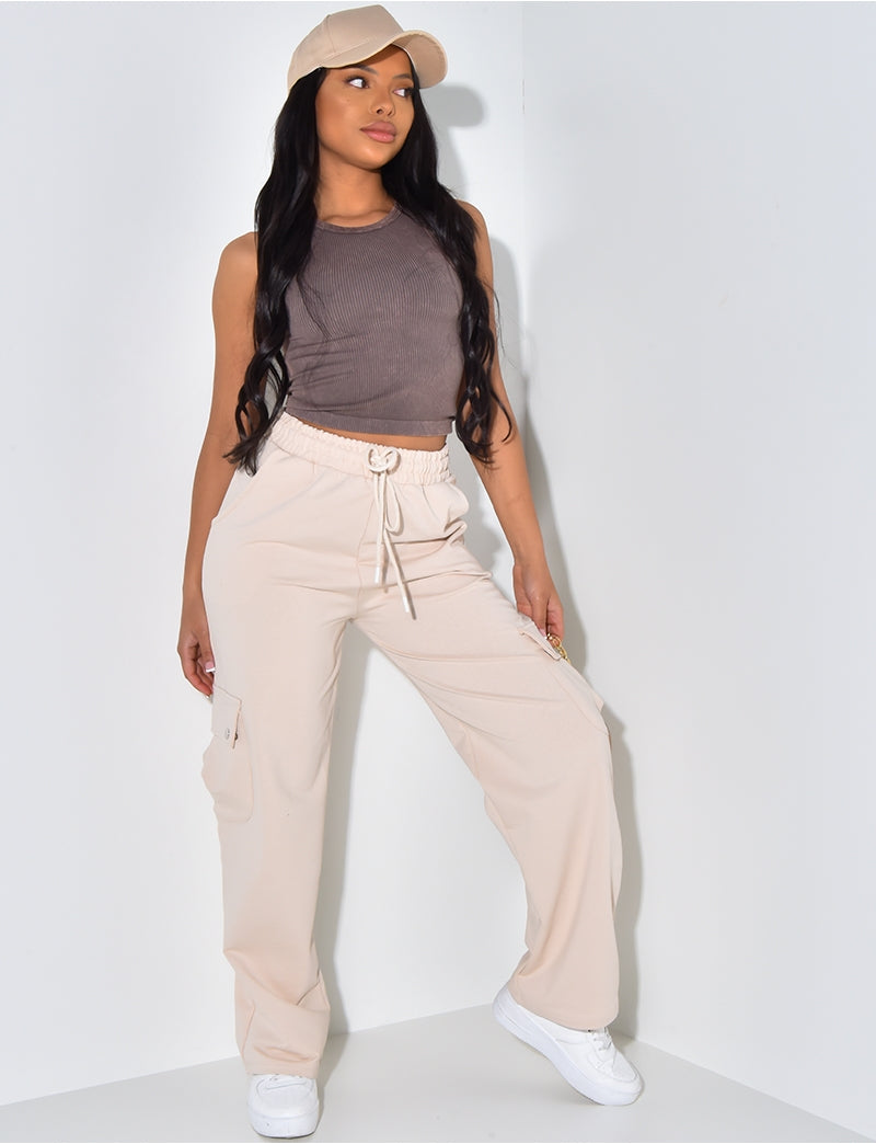 Crop Top côtelé
