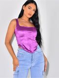Corset en satin