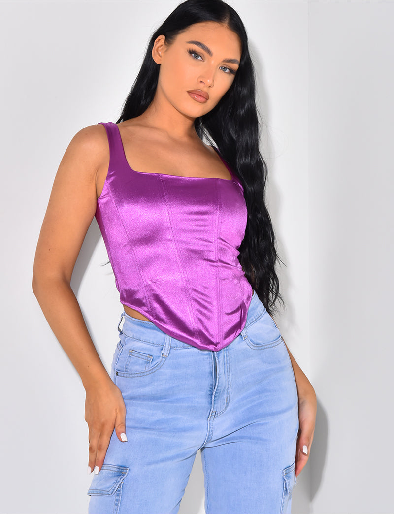 Corset en satin