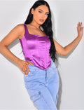 Corset en satin