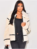Veste oversize en peau de mouton