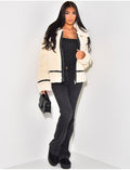 Veste oversize en peau de mouton