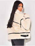 Veste oversize en peau de mouton
