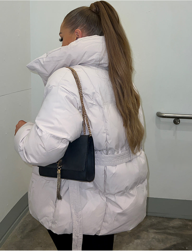 Doudoune matelassée à nouer