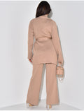 Ensemble 3 pièces gilet, pull & pantalon côtelé