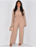 Ensemble 3 pièces gilet, pull & pantalon côtelé