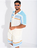 Ensemble ajouré short et chemise