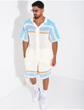 Ensemble ajouré short et chemise