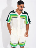 Ensemble ajouré short et chemise