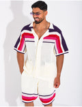 Ensemble ajouré short et chemise