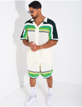 Ensemble ajouré short et chemise
