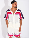Ensemble ajouré short et chemise