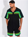 Ensemble ajouré short et chemise