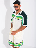 Ensemble ajouré short et chemise