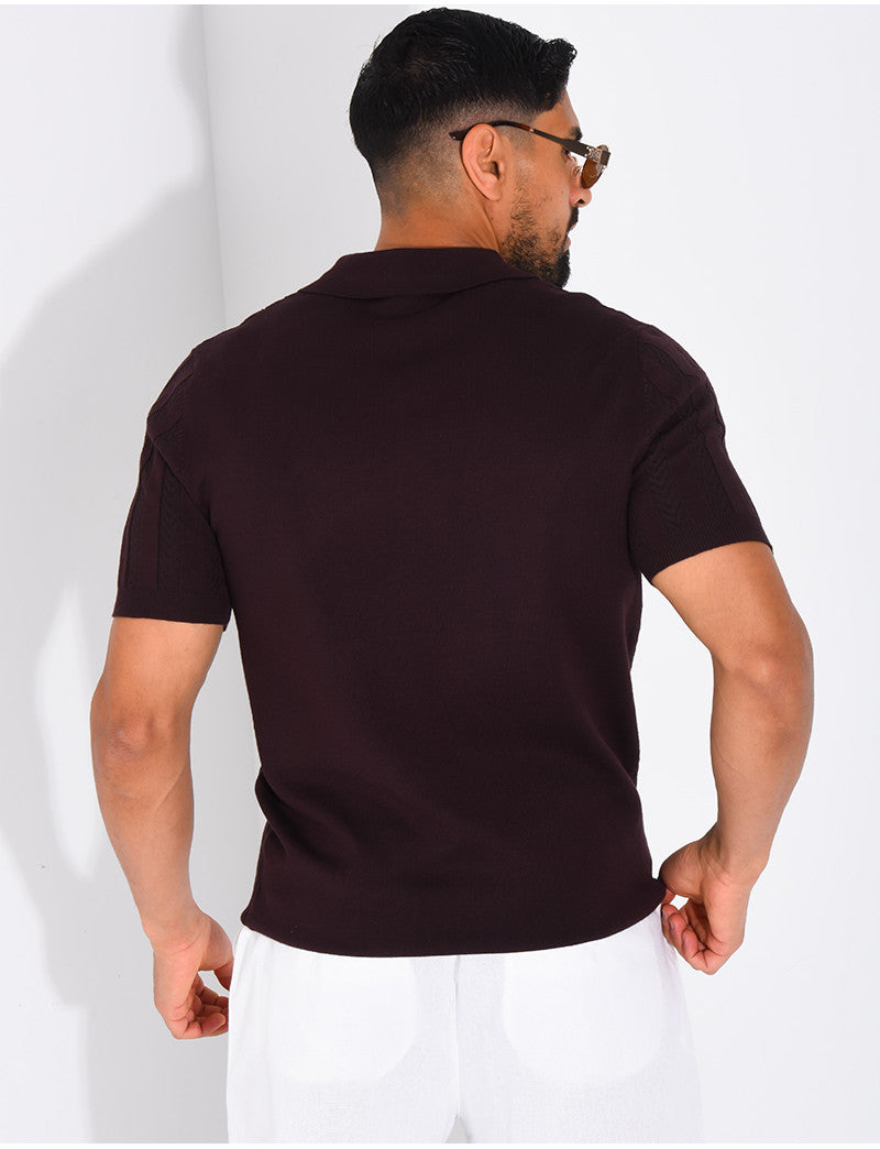 Polo à rayures