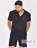 Ensemble ajouré short et polo