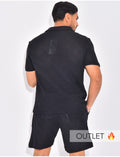 Ensemble ajouré short et polo