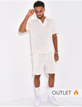 Ensemble ajouré short et polo