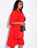Ensemble bermuda de tailleur et blazer premium à manches courtes