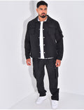 Ensemble cargo à poches pantalon et veste