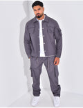 Ensemble cargo à poches pantalon et veste