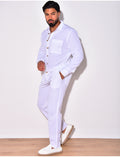 Ensemble chemise et pantalon en lin