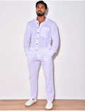 Ensemble chemise et pantalon en lin