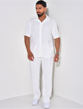 Ensemble chemise et pantalon en éponge