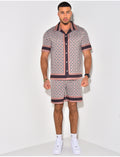 Ensemble chemise et short à motif