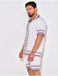 Ensemble chemise et short à motif