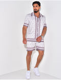 Ensemble chemise et short à motif