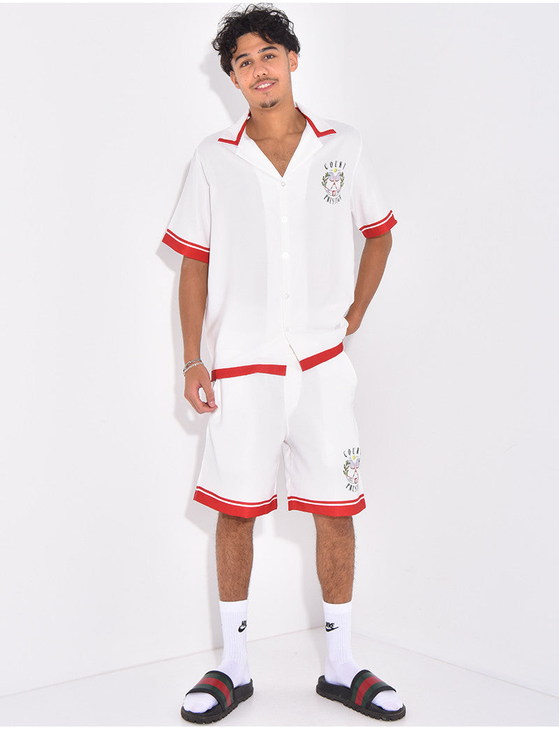 Ensemble chemise et short " court prestige "