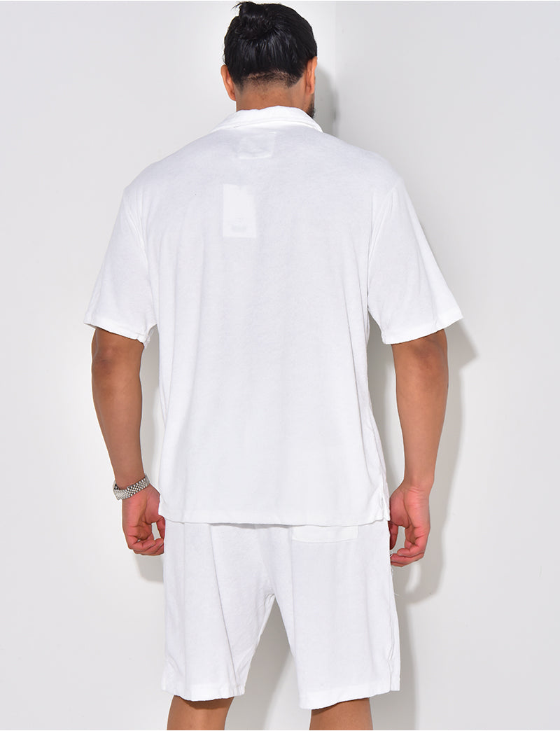 Ensemble chemise et short en éponge