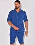 Ensemble chemise et short en éponge