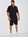 Ensemble chemise et short en éponge