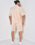 Ensemble chemise et short en velours