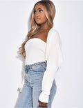Ensemble top bustier et boléro assorti