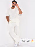 Ensemble côtelé pantalon et polo