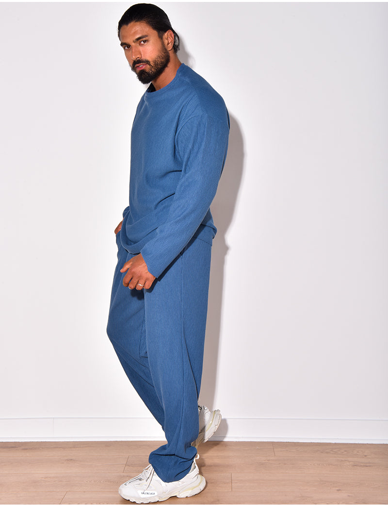 Ensemble plissée pantalon et pull