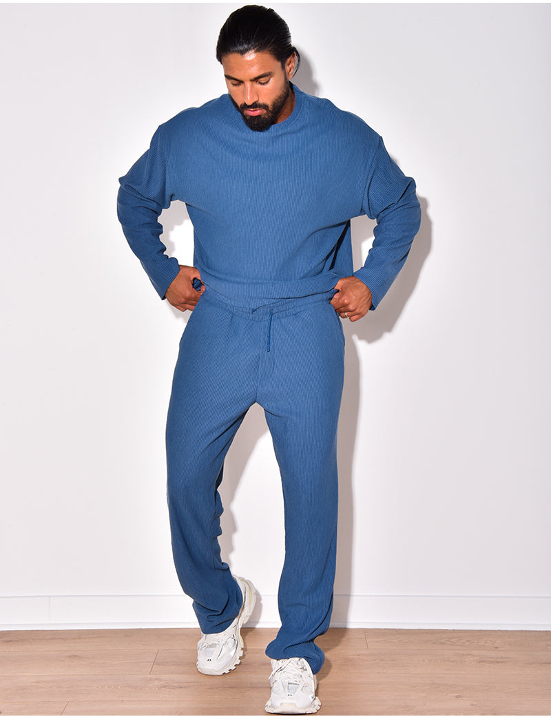 Ensemble plissée pantalon et pull