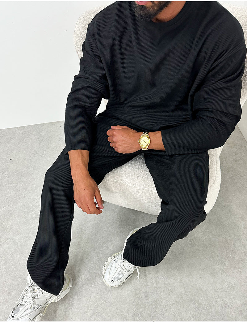 Ensemble plissée pantalon et pull