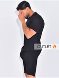 Ensemble côtelé short et polo