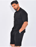 Ensemble côtelé short et polo