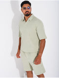 Ensemble côtelé short et polo