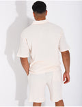 Ensemble côtelé short et polo