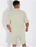 Ensemble côtelé short et polo